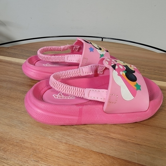 Disney Minnie Mouse Pink Slides Sandals Size 5 / 6 - Picture 5 of 15